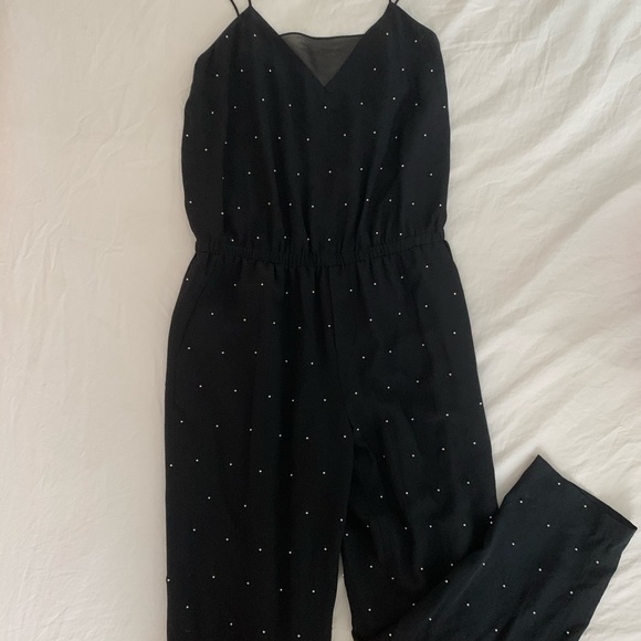CLUB MONACO silk jumpsuit with pearl detailing - Picture 2 of 4